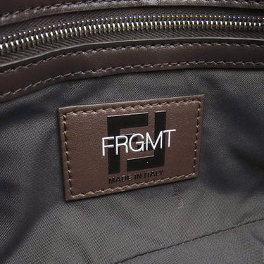 フェンディ FENDI ズッカ バゲット フォールダブル 8BH418 ブラウン キャンバス ショルダーバッグ シルバー金具 茶 フラグメントコラボ ハンドバッグ トート