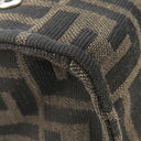 フェンディ FENDI ズッカ バゲット フォールダブル 8BH418 ブラウン キャンバス ショルダーバッグ シルバー金具 茶 フラグメントコラボ ハンドバッグ トート