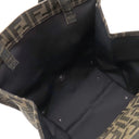 フェンディ FENDI ズッカ バゲット フォールダブル 8BH418 ブラウン キャンバス ショルダーバッグ シルバー金具 茶 フラグメントコラボ ハンドバッグ トート