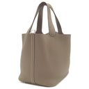 エルメス HERMES ピコタンロックMM エトゥープ トリヨンクレマンス ハンドバッグ シルバー金具 グレージュ