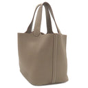 エルメス HERMES ピコタンロックMM エトゥープ トリヨンクレマンス ハンドバッグ シルバー金具 グレージュ