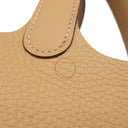 エルメス HERMES ピコタンロックPM ビスキュイ トリヨンクレマンス ハンドバッグ ゴールド金具 新品 未使用 茶