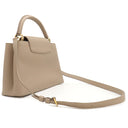ルイヴィトン LOUIS VUITTON カプシーヌMM ベージュ トリヨンレザー 2WAYバッグ ゴールド金具 グレージュ ハンドバッグ ショルダーバッグ スタッズ