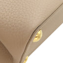 ルイヴィトン LOUIS VUITTON カプシーヌMM ベージュ トリヨンレザー 2WAYバッグ ゴールド金具 グレージュ ハンドバッグ ショルダーバッグ スタッズ