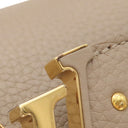 ルイヴィトン LOUIS VUITTON カプシーヌMM ベージュ トリヨンレザー 2WAYバッグ ゴールド金具 グレージュ ハンドバッグ ショルダーバッグ スタッズ