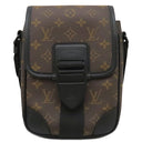 ルイヴィトン LOUIS VUITTON アーチー メッセンジャー M46442 モノグラムマカサー モノグラムマカサー ショルダーバッグ ブラック金具 茶