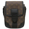 ルイヴィトン LOUIS VUITTON アーチー メッセンジャー M46442 モノグラムマカサー モノグラムマカサー ショルダーバッグ ブラック金具 茶