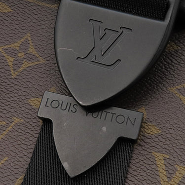 ルイヴィトン LOUIS VUITTON アーチー メッセンジャー M46442 モノグラムマカサー モノグラムマカサー ショルダーバッグ ブラック金具 茶