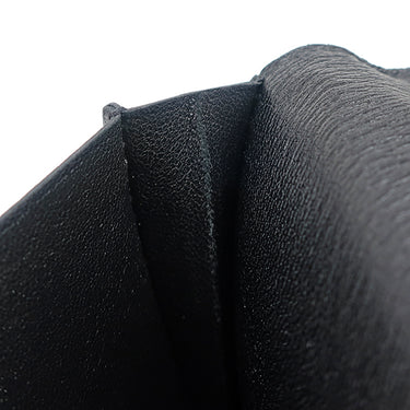 エルメス HERMES ベアンスフレ ブラック アリゲーター 長財布 ゴールド金具 黒 クロコ 二つ折り財布