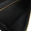 エルメス HERMES ベアンスフレ ブラック アリゲーター 長財布 ゴールド金具 黒 クロコ 二つ折り財布