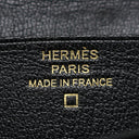 エルメス HERMES ベアンスフレ ブラック アリゲーター 長財布 ゴールド金具 黒 クロコ 二つ折り財布