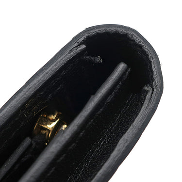 エルメス HERMES ベアンスフレ ブラック アリゲーター 長財布 ゴールド金具 黒 クロコ 二つ折り財布