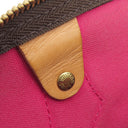 ルイヴィトン LOUIS VUITTON スピーディ30 M41989 モノグラムベイ モノグラムキャンバス ハンドバッグ ゴールド金具 茶 ピンク ボストン チェーン柄 鍵・パドロック欠品