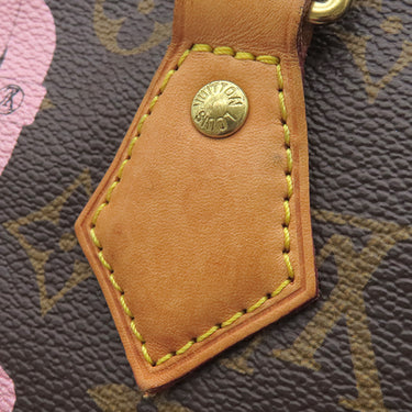 ルイヴィトン LOUIS VUITTON スピーディ30 M41989 モノグラムベイ モノグラムキャンバス ハンドバッグ ゴールド金具 茶 ピンク ボストン チェーン柄 鍵・パドロック欠品