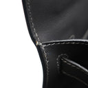 エルメス HERMES ケリー28 外縫い グラファイト ボックスカーフ 2WAYバッグ シルバー金具 灰色