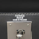 エルメス HERMES ケリー28 外縫い グラファイト ボックスカーフ 2WAYバッグ シルバー金具 灰色