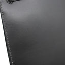 エルメス HERMES ケリー28 外縫い グラファイト ボックスカーフ 2WAYバッグ シルバー金具 灰色