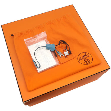 エルメス HERMES バーキン35 ブルージーン トゴ ハンドバッグ シルバー金具 青