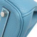 エルメス HERMES バーキン35 ブルージーン トゴ ハンドバッグ シルバー金具 青