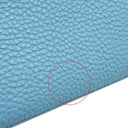 エルメス HERMES バーキン35 ブルージーン トゴ ハンドバッグ シルバー金具 青