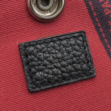 エルメス HERMES ガーデンパーティーPM ボルデュック グレー×ブラック トワルアッシュ ネゴンダ トートバッグ シルバー金具 黒 ボルデュックリボン トワルH