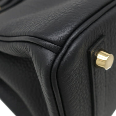 エルメス HERMES バーキン25 ブラック トゴ ハンドバッグ マットゴールド金具 新品 未使用 黒