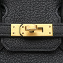 エルメス HERMES バーキン25 ブラック トゴ ハンドバッグ マットゴールド金具 新品 未使用 黒
