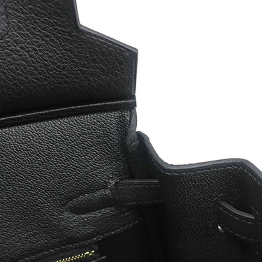 エルメス HERMES バーキン25 ブラック トゴ ハンドバッグ マットゴールド金具 新品 未使用 黒