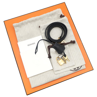 エルメス HERMES ケリー25 内縫い ブラック トゴ 2WAYバッグ ゴールド金具 黒 ショルダー ハンドバッグ