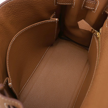 エルメス HERMES ケリー25 内縫い ゴールド トゴ 2WAYバッグ ゴールド金具 茶 ショルダー
