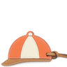 エルメス HERMES パドック ボンベイ オレンジ×クレ×ナチュラルサブレ ヴォースイフト ヴォーバトラー バッグチャーム アイボリー 茶 帽子