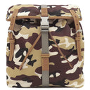 プラダ PRADA カモフラージュ柄 ショルダー 2VL028 SABBIA ナイロン レザー 2WAYバッグ シルバー金具 ベージュ 茶 黒 TESSUTO CAMOUFL ヒップバッグ