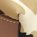 プラダ PRADA カモフラージュ柄 ショルダー 2VL028 SABBIA ナイロン レザー 2WAYバッグ シルバー金具 ベージュ 茶 黒 TESSUTO CAMOUFL ヒップバッグ