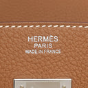 エルメス HERMES バーキン30 ゴールド トゴ ハンドバッグ シルバー金具 新品 未使用 茶