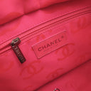 シャネル CHANEL カンボンライン ミディアム A25167 ブラック レザー エナメル トートバッグ シルバー金具 黒 ピンク キルティング ココマーク