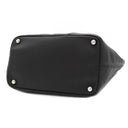 シャネル CHANEL カンボンライン ミディアム A25167 ブラック レザー エナメル トートバッグ シルバー金具 黒 ピンク キルティング ココマーク