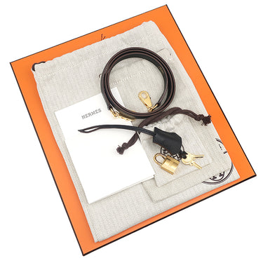 エルメス HERMES ケリー25 外縫い トリコロール エトゥープ×アルドワーズ×ブラック ヴォーエプソン 2WAYバッグ シルバー金具 グレージュ グレー 黒