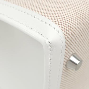 エルメス HERMES ケリー28 外縫い ニューホワイト×エクリュ トワルアッシュ スイフト 2WAYバッグ ナチュラル