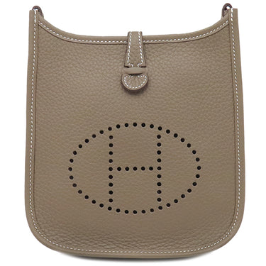 エルメス HERMES エヴリンTPM アマゾン エトゥープ×ブルーインディゴ トリヨンクレマンス ショルダーバッグ シルバー金具 新品 未使用 グレージュ