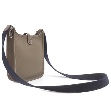 エルメス HERMES エヴリンTPM アマゾン エトゥープ×ブルーインディゴ トリヨンクレマンス ショルダーバッグ シルバー金具 新品 未使用 グレージュ
