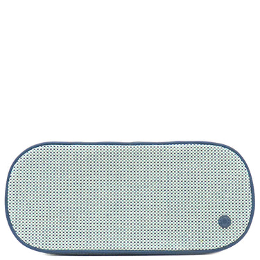 エルメス HERMES エスカル マリン コットン アニョー ポーチ シルバー金具 コスメポーチ