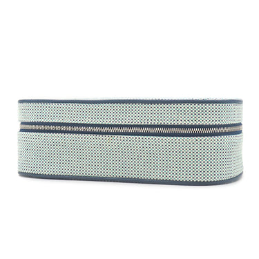 エルメス HERMES エスカル マリン コットン アニョー ポーチ シルバー金具 コスメポーチ