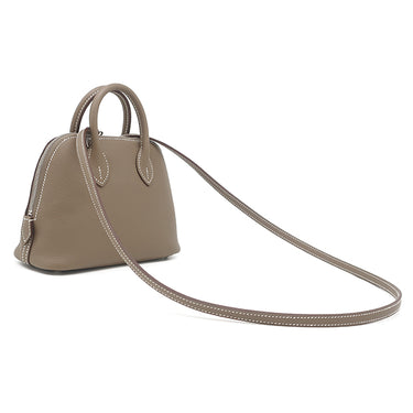 エルメス HERMES ボリード1923 ミニ エトゥープ エバーカラー 2WAYバッグ シルバー金具 新品 未使用 グレージュ