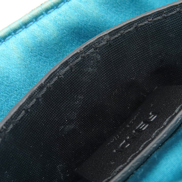 フェンディ FENDI ミニ バゲット 1997 8BS049 ブラウン×ブラック キャンバス パイソン ショルダーバッグ ゴールド金具 茶 ズッカ FF