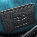 フェンディ FENDI ミニ バゲット 1997 8BS049 ブラウン×ブラック キャンバス パイソン ショルダーバッグ ゴールド金具 茶 ズッカ FF