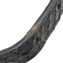 フェンディ FENDI ミニ バゲット 1997 8BS049 ブラウン×ブラック キャンバス パイソン ショルダーバッグ ゴールド金具 茶 ズッカ FF