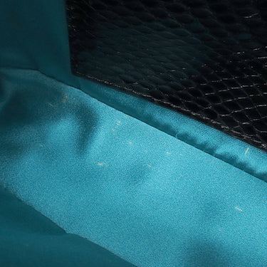 フェンディ FENDI ミニ バゲット 1997 8BS049 ブラウン×ブラック キャンバス パイソン ショルダーバッグ ゴールド金具 茶 ズッカ FF