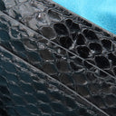 フェンディ FENDI ミニ バゲット 1997 8BS049 ブラウン×ブラック キャンバス パイソン ショルダーバッグ ゴールド金具 茶 ズッカ FF