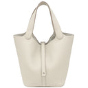 エルメス HERMES ピコタンロック MM ベトン トリヨンクレマンス ハンドバッグ シルバー金具 新品 未使用 オフホワイト