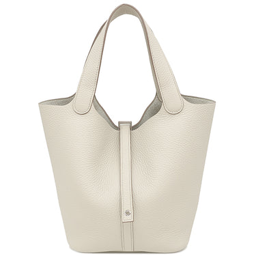 エルメス HERMES ピコタンロック MM ベトン トリヨンクレマンス ハンドバッグ シルバー金具 新品 未使用 オフホワイト
